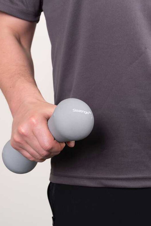 Slazenger Neopren Dambıl 3KG + 3KG Unisex STD Dambıllar Ve Ağırlık Setleri