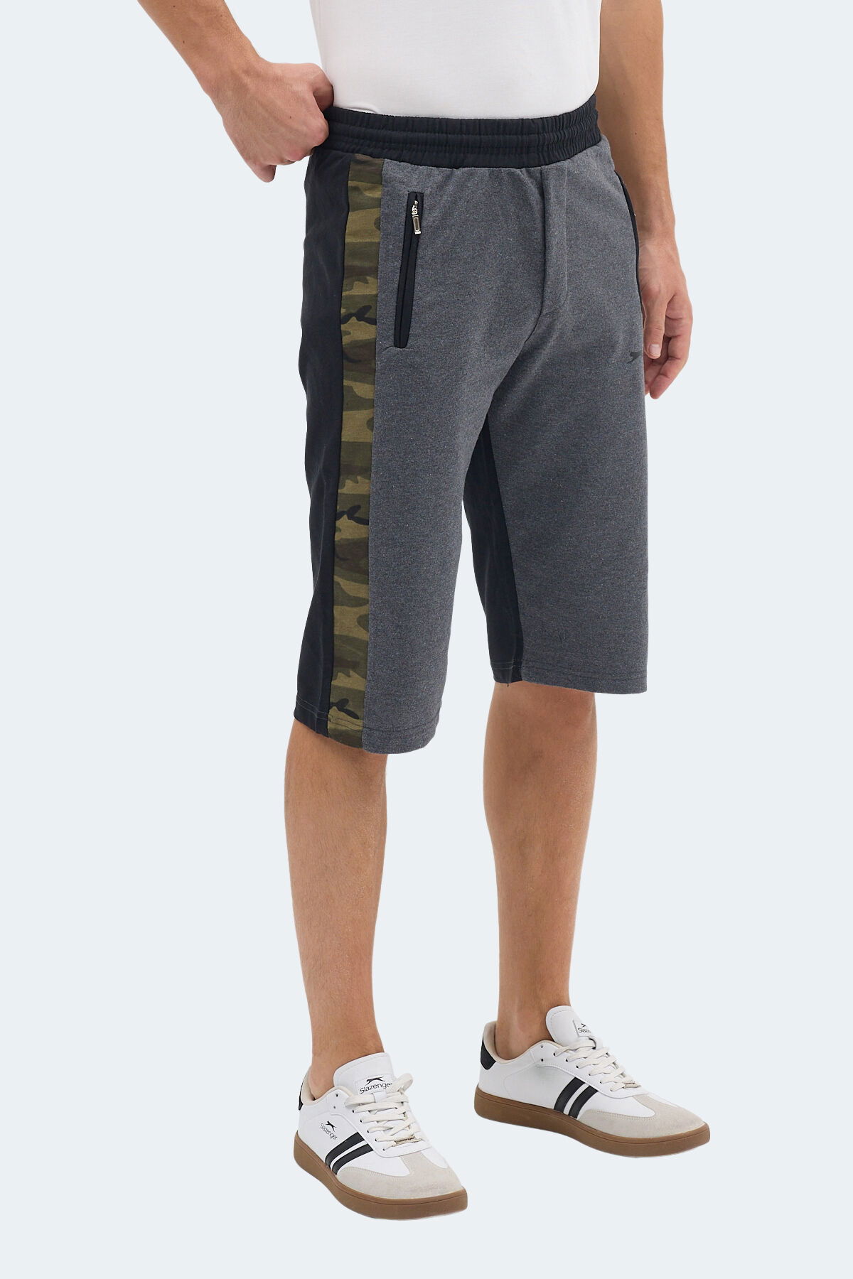 Slazenger NERO I Erkek Koyu Gri Şort - Thumbnail