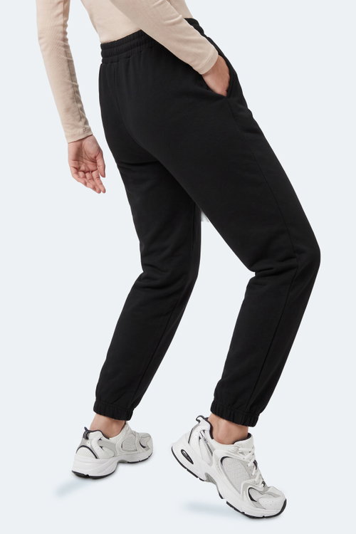 Slazenger NESSA I Kadın Cepli Siyah Eşofman Altı