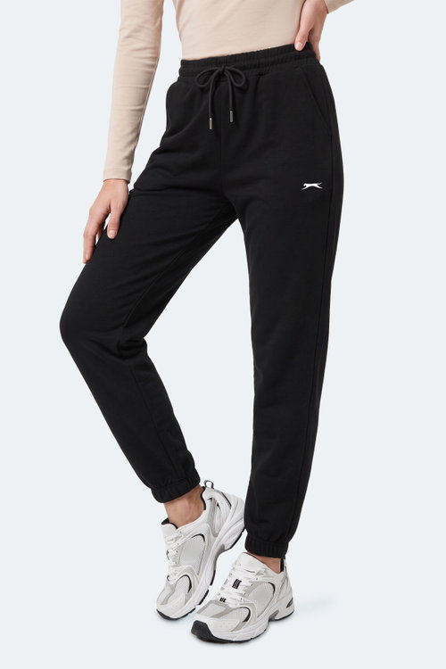 Slazenger NESSA I Kadın Cepli Siyah Eşofman Altı