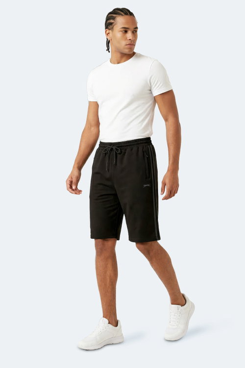 Slazenger NEYRA 2 Lİ SET Erkek Siyah - Koyu Gri Şort