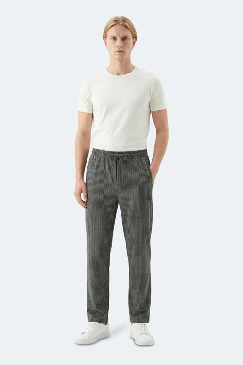Slazenger NIKITA 2 Lİ SET Erkek Siyah - Bej Eşofman Altı