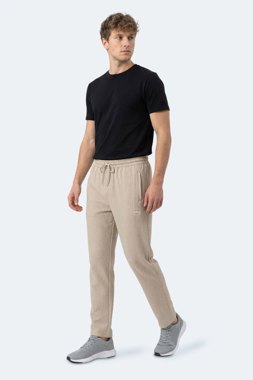 Slazenger NIKITA 2 Lİ SET Erkek Siyah - Bej Eşofman Altı