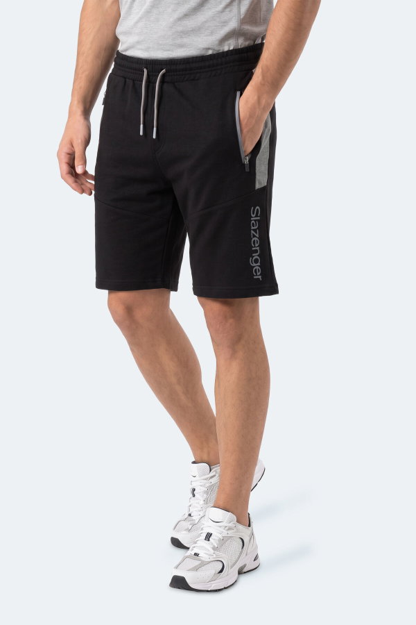 Slazenger NIKON I 2 Lİ SET Erkek Siyah - Koyu Gri Şort