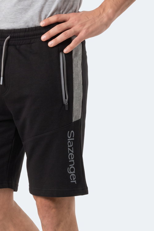 Slazenger NIKON I 2 Lİ SET Erkek Siyah - Koyu Gri Şort