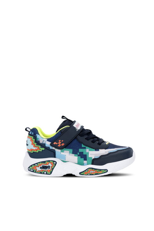 Slazenger NINJA Erkek Çocuk Navy / Green Günlük Spor Ayakkabısı