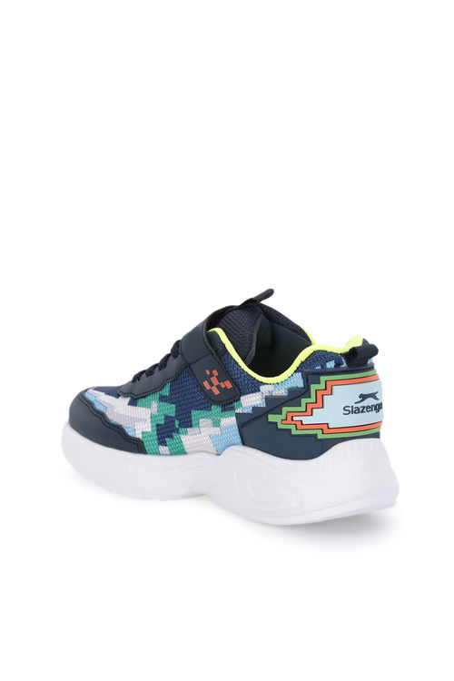 Slazenger NINJA Erkek Çocuk Navy / Green Günlük Spor Ayakkabısı