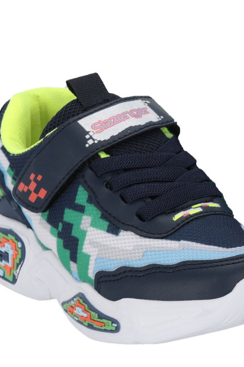 Slazenger NINJA Erkek Çocuk Navy / Green Günlük Spor Ayakkabısı