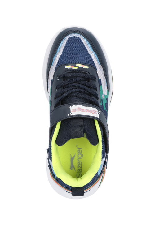 Slazenger NINJA Erkek Çocuk Navy / Green Günlük Spor Ayakkabısı