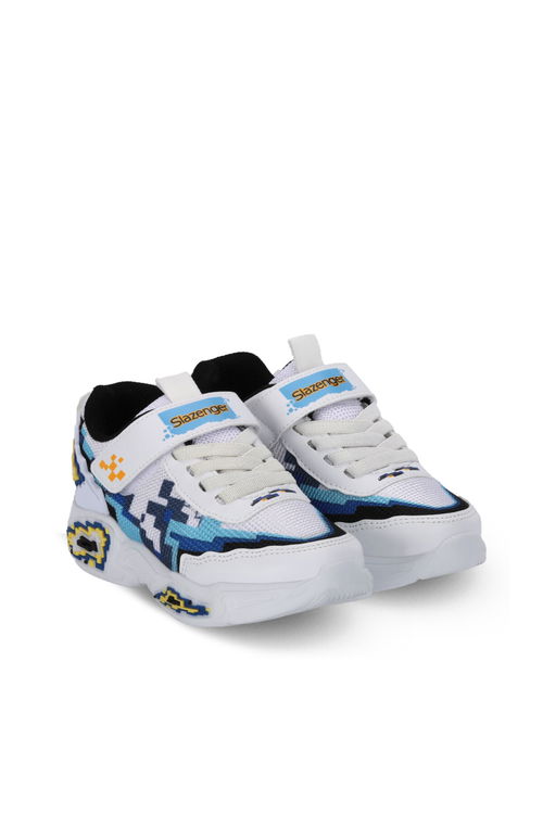 Slazenger NINJA Unisex Çocuk Beyaz / Lacivert Günlük Spor Ayakkabısı