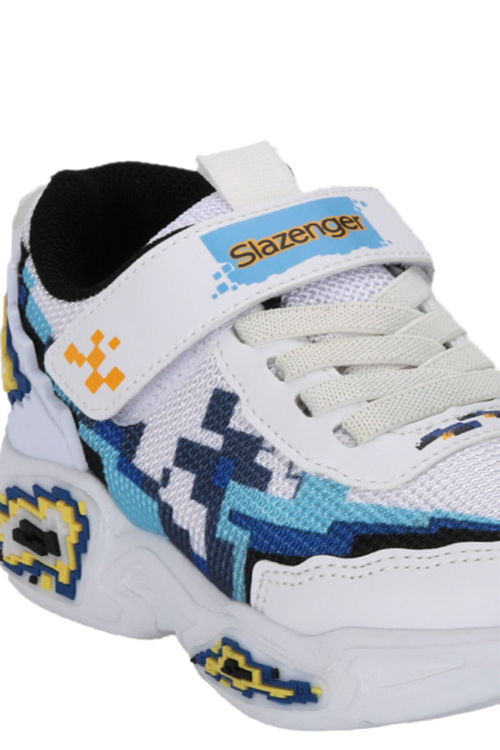 Slazenger NINJA Unisex Çocuk Beyaz / Lacivert Günlük Spor Ayakkabısı