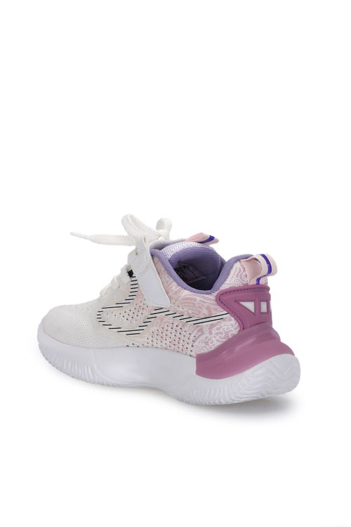 Slazenger NITRO Kız Çocuk Beyaz / Lila Günlük Spor Ayakkabısı