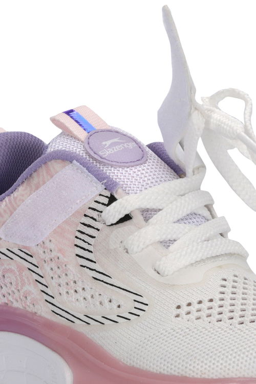 Slazenger NITRO Kız Çocuk Beyaz / Lila Günlük Spor Ayakkabısı