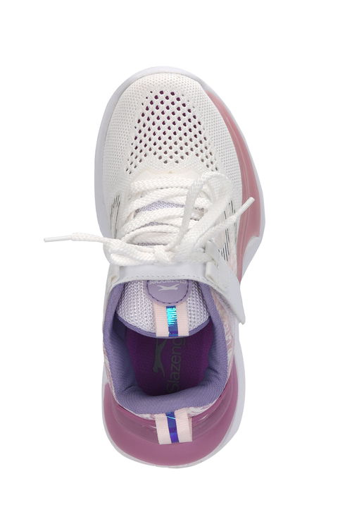 Slazenger NITRO Kız Çocuk Beyaz / Lila Günlük Spor Ayakkabısı