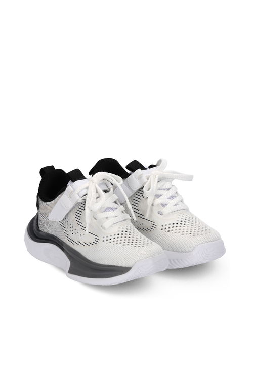 Slazenger NITRO Unisex Çocuk Beyaz / Siyah Günlük Spor Ayakkabısı