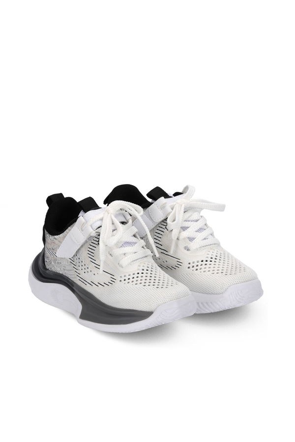 Slazenger NITRO Unisex Çocuk Beyaz / Siyah Günlük Spor Ayakkabısı