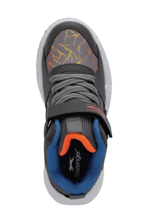 Slazenger NOMINAL Çocuk Koyu Gri / Turuncu Günlük Spor Ayakkabısı