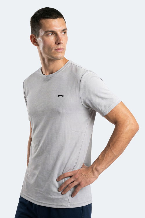 Slazenger NOONE I Erkek Gri Tişört