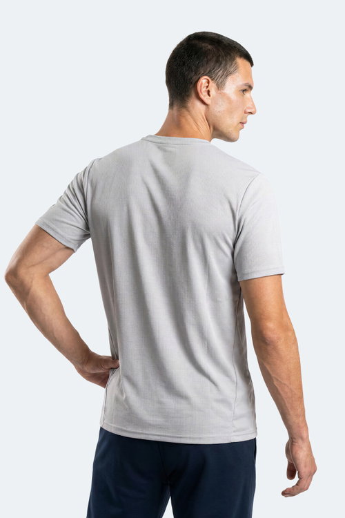Slazenger NOONE I Erkek Gri Tişört