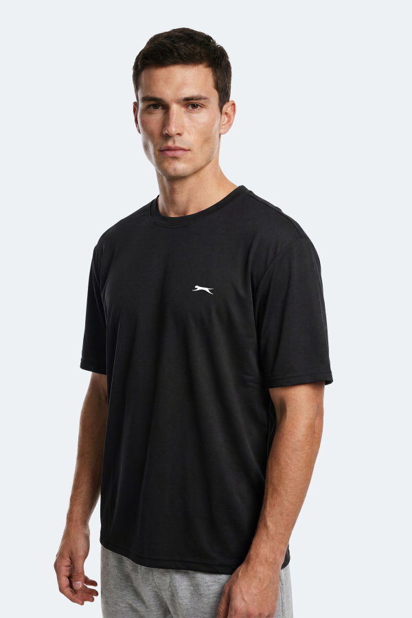 Slazenger NOONE I Erkek Siyah Tişört