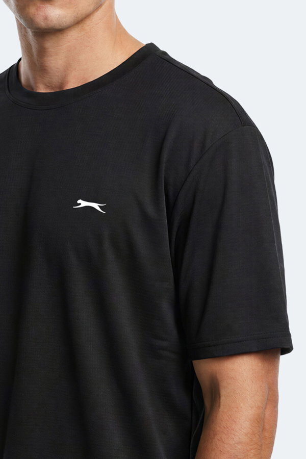 Slazenger NOONE I Erkek Siyah Tişört
