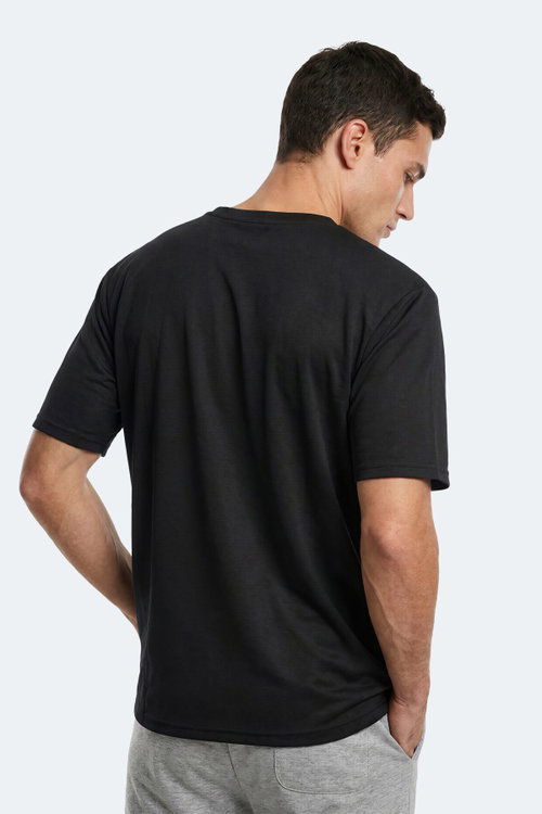 Slazenger NOONE I Erkek Siyah Tişört