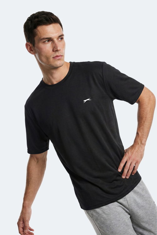 Slazenger NOONE I Erkek Siyah Tişört