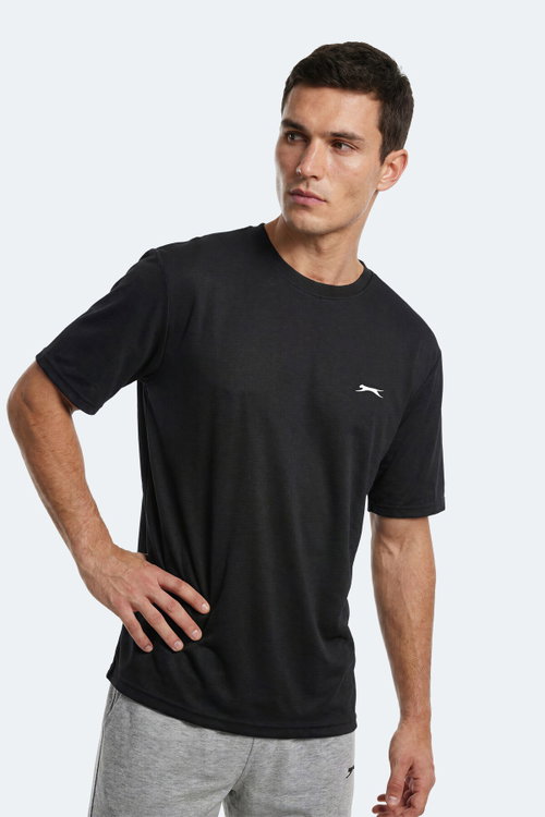 Slazenger NOONE I Erkek Siyah Tişört