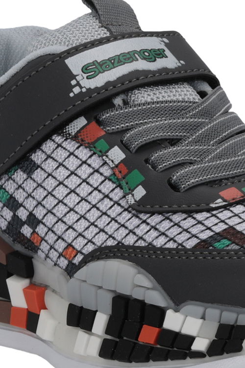 Slazenger NORTON Erkek Çocuk Koyu Gri / Beyaz Günlük Spor Ayakkabısı