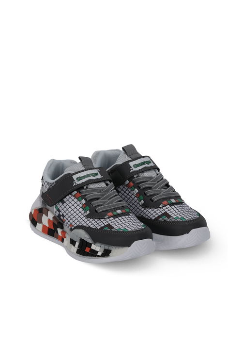 Slazenger NORTON Erkek Çocuk Koyu Gri / Beyaz Günlük Spor Ayakkabısı