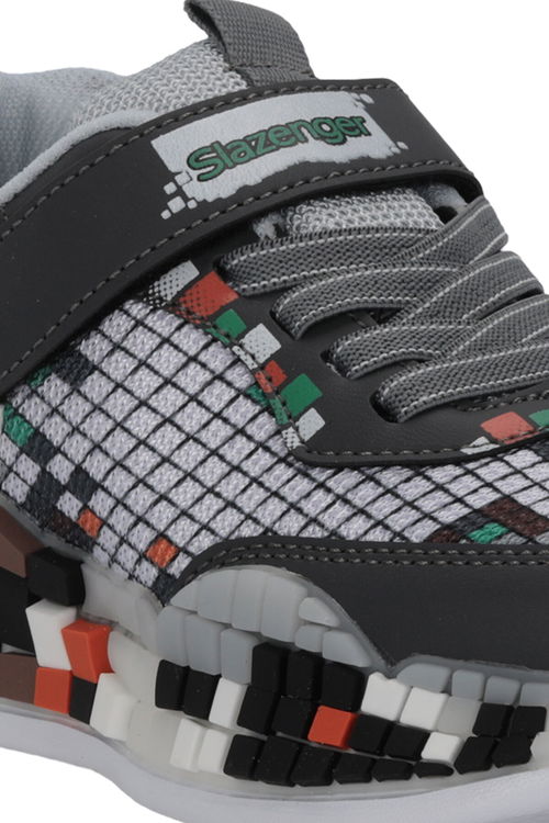 Slazenger NORTON Erkek Çocuk Koyu Gri / Beyaz Günlük Spor Ayakkabısı