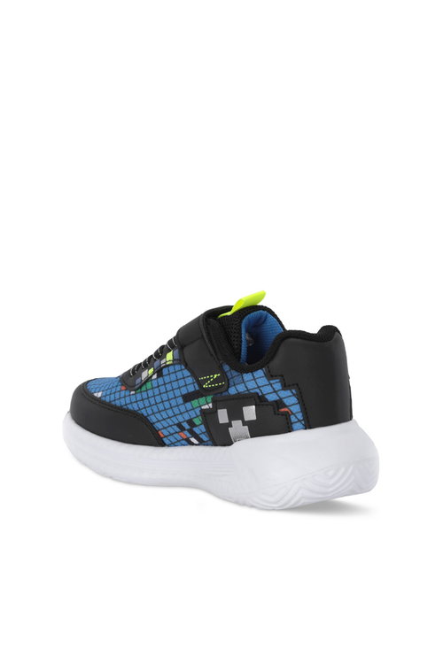 Slazenger NORTON Erkek Çocuk Siyah / Saks Mavi Günlük Spor Ayakkabısı