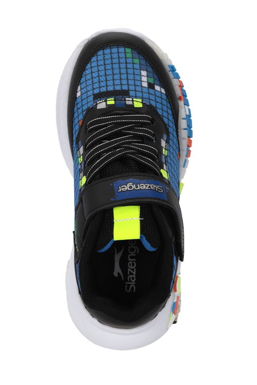 Slazenger NORTON Erkek Çocuk Siyah / Saks Mavi Günlük Spor Ayakkabısı