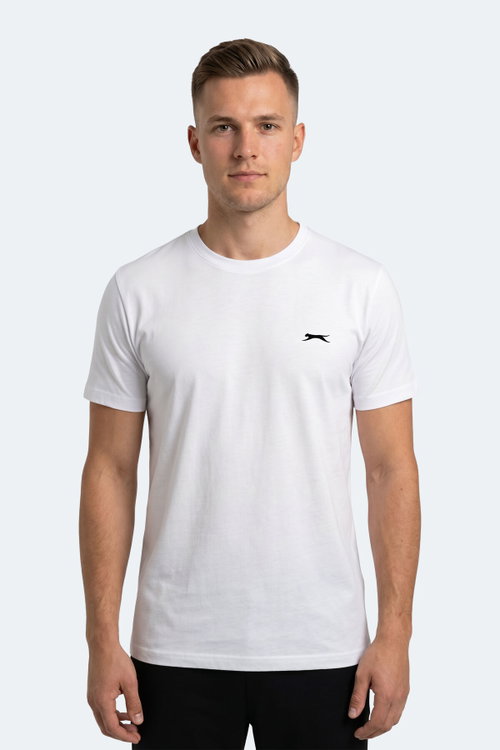 Slazenger NOTRON I 2 Lİ SET Erkek Beyaz - Siyah Tişört