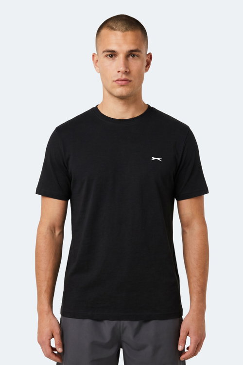 Slazenger NOTRON I 2 Lİ SET Erkek Beyaz - Siyah Tişört