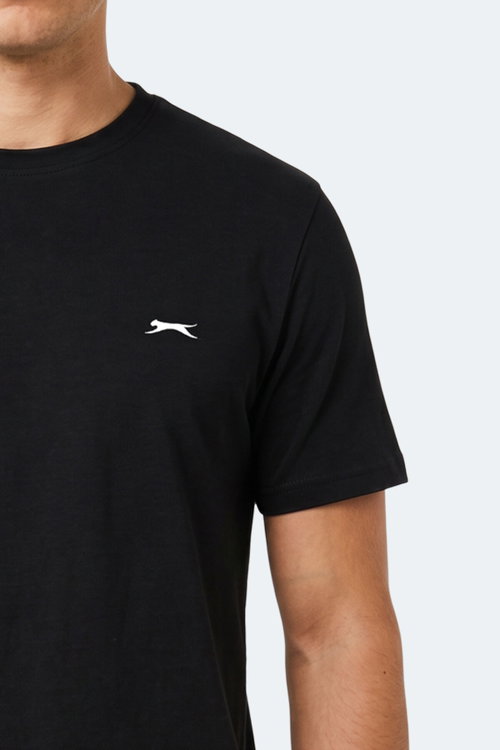 Slazenger NOTRON I 2 Lİ SET Erkek Beyaz - Siyah Tişört