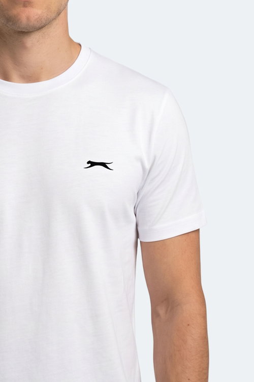 Slazenger NOTRON I 2 Lİ SET Erkek Beyaz - Siyah Tişört
