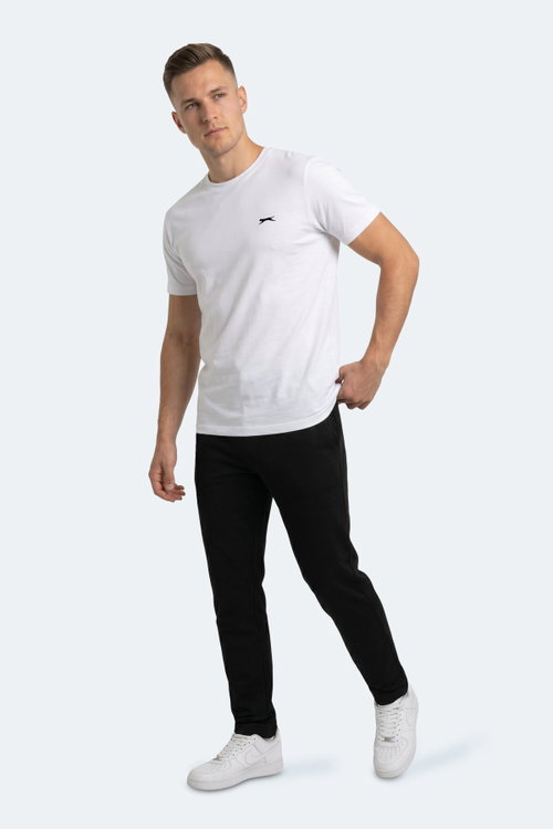 Slazenger NOTRON I 2 Lİ SET Erkek Beyaz - Siyah Tişört