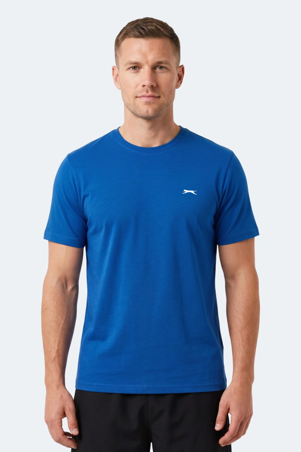 Slazenger NOTRON I Erkek Saks Mavi Tişört