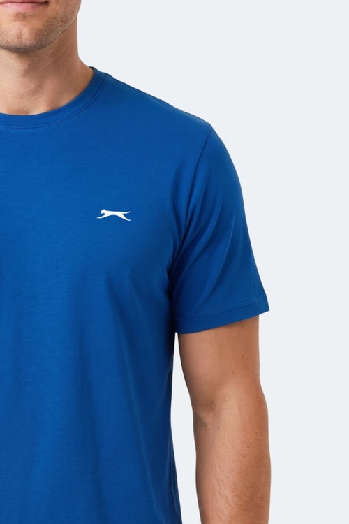 Slazenger NOTRON I Erkek Saks Mavi Tişört