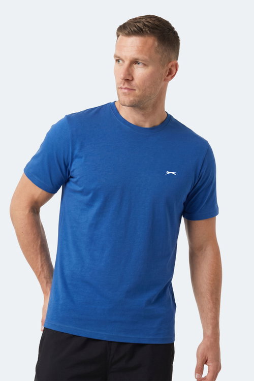 Slazenger NOTRON I Erkek Saks Mavi Tişört