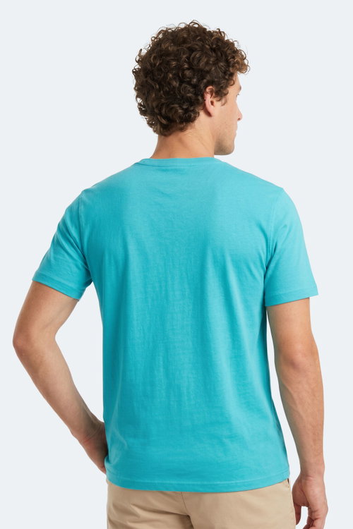 Slazenger NOTRON I Erkek Turkuaz Tişört