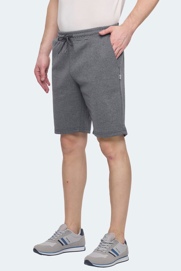 Slazenger NUKE 2li Set Erkek Şort Siyah - Koyu Gri