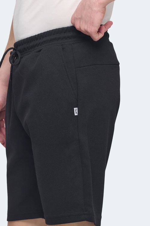 Slazenger NUKE 2li Set Erkek Şort Siyah - Koyu Gri