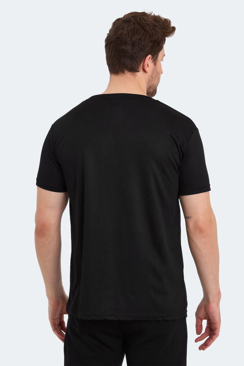 Slazenger ODALIS 2 Lİ SET Erkek Siyah - Lacivert Tişört