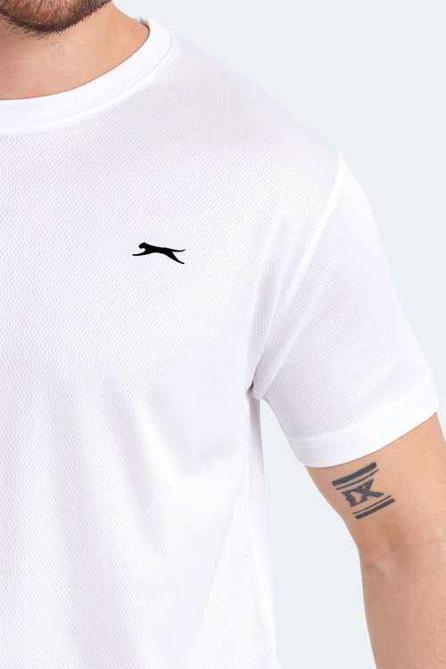 Slazenger ODALIS 3 LÜ SET Erkek Beyaz - Siyah - Koyu Gri Tişört