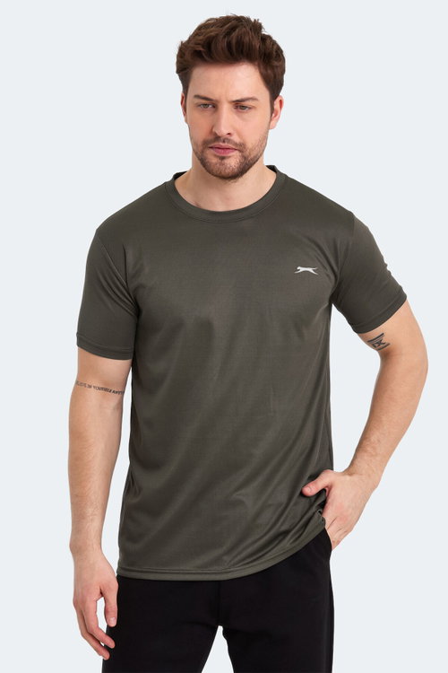 Slazenger ODALIS 3 LÜ SET Erkek SİYAH - HAKİ - SAKSMAVİ Tişört