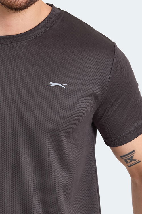 Slazenger ODALIS I Erkek Kısa Kol T-Shirt Koyu Gri