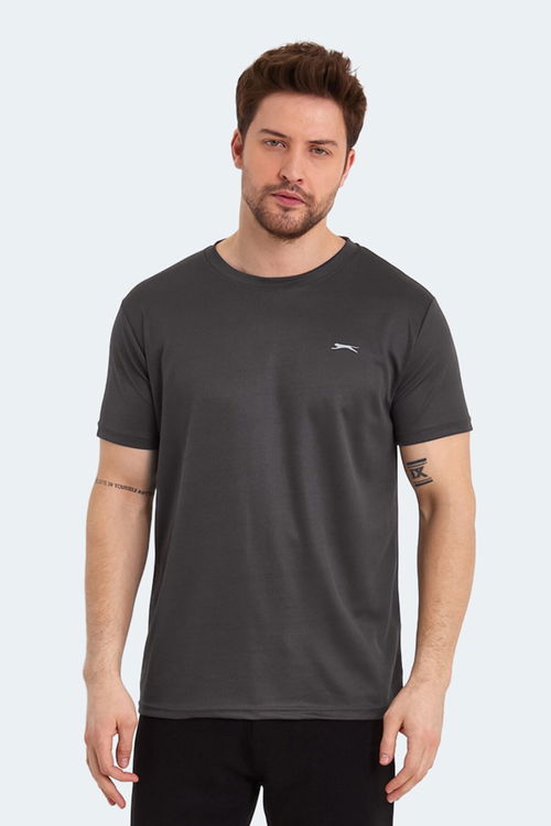 Slazenger ODALIS I Erkek Kısa Kol T-Shirt Koyu Gri