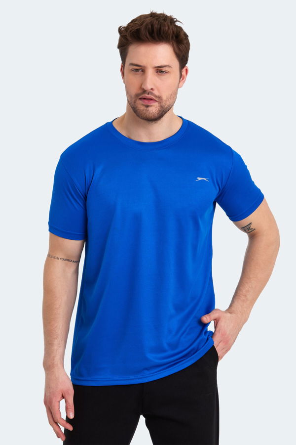 Slazenger ODALIS I Erkek Kısa Kol T-Shirt Saks Mavi